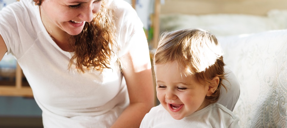 Carer & toddler pano