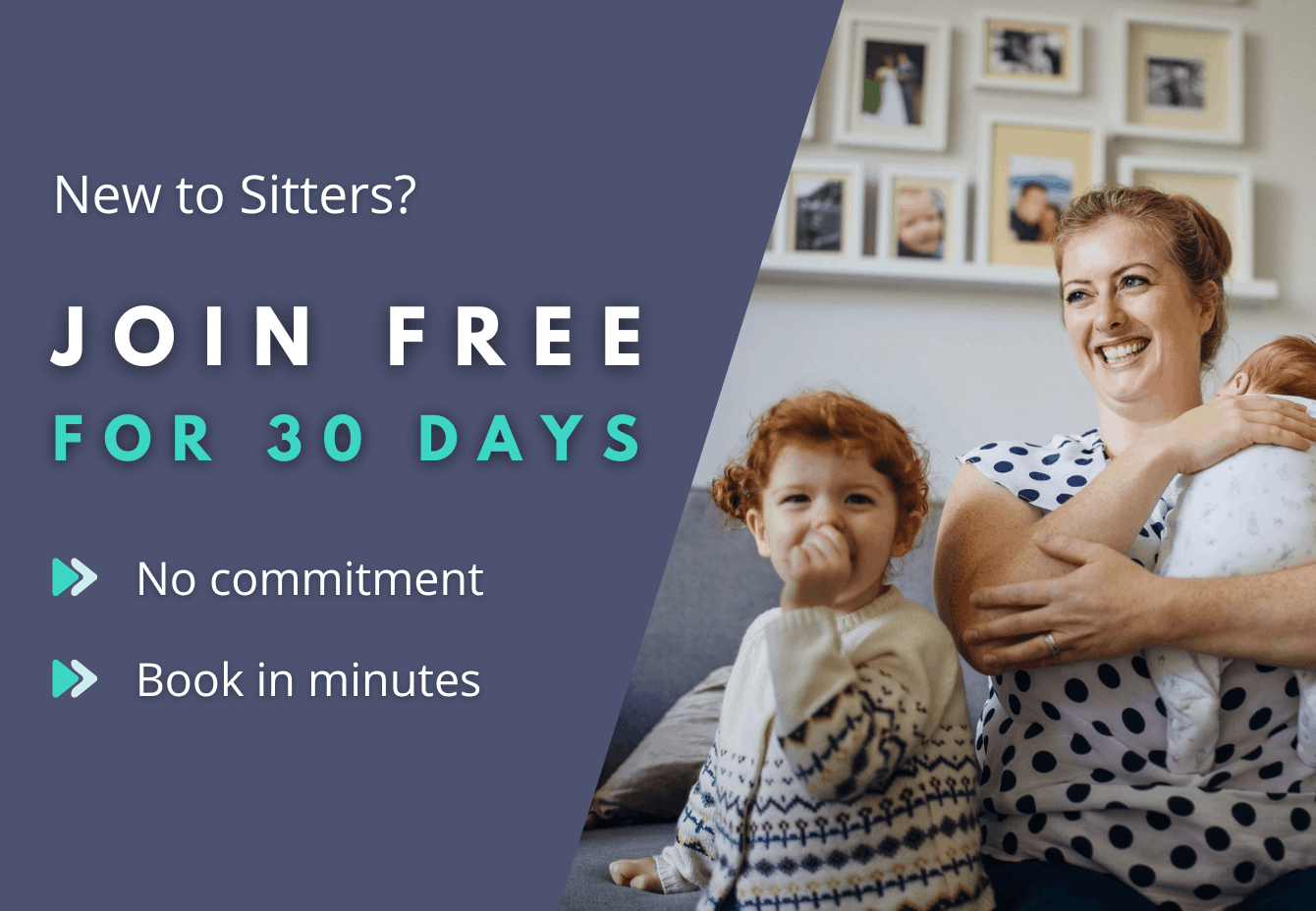 Family with a sitter
