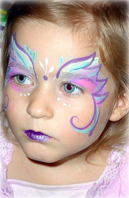 simple face paint fairy