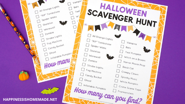 Halloween scavenger hunt