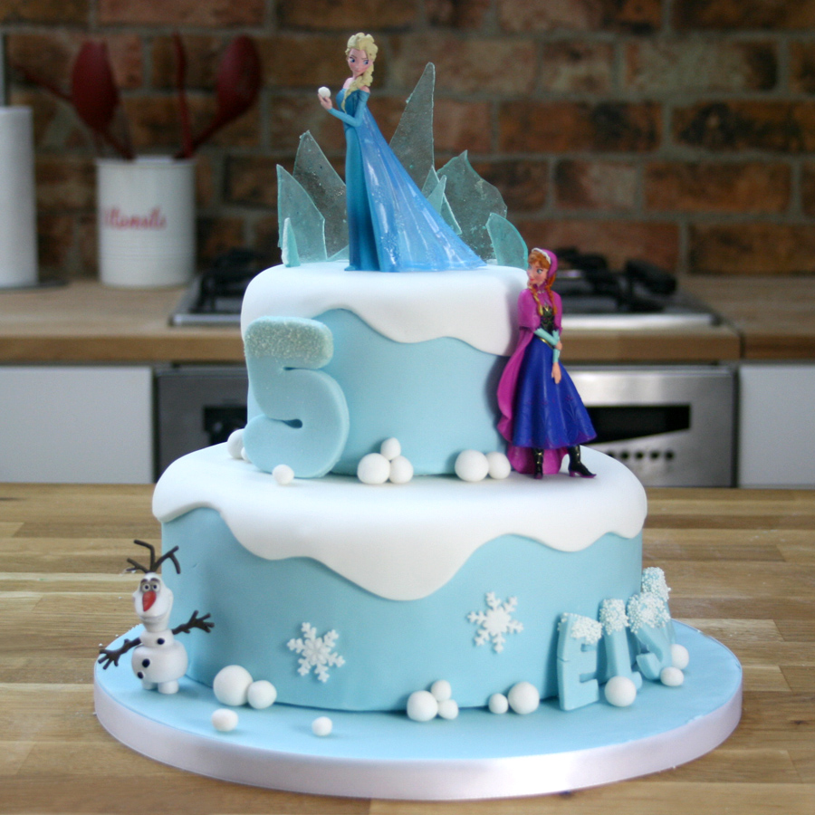 Frozen birthday cake